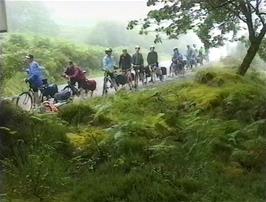A wet and bedraggled group near Beasdale Bridge